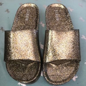 J Crew Brand New Magical Glitter Slides 7-8